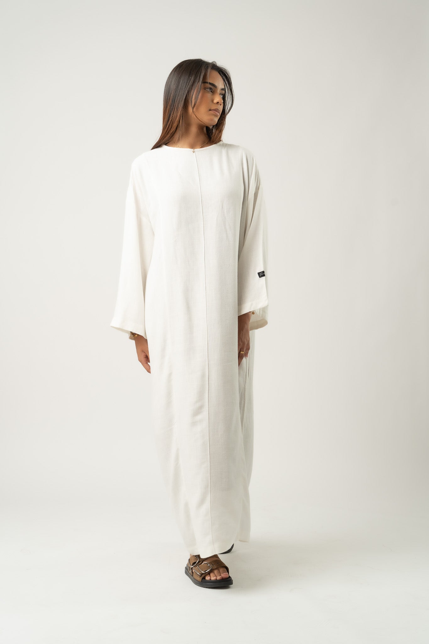 Maxikleid aus Leinenmischung