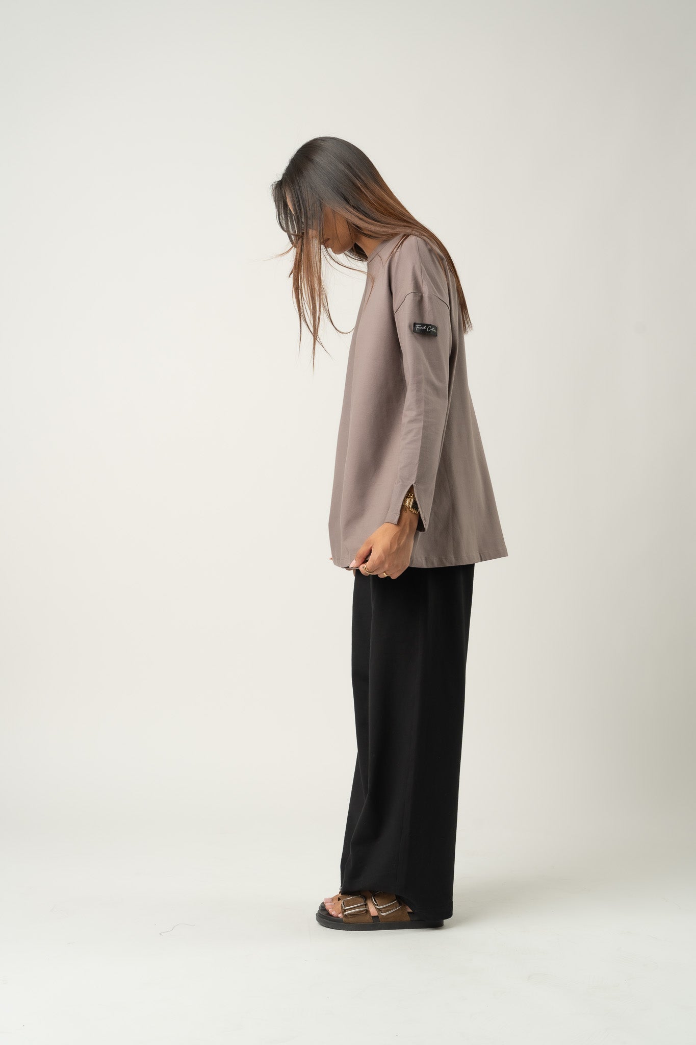 Oversize-T-Shirt Mokka