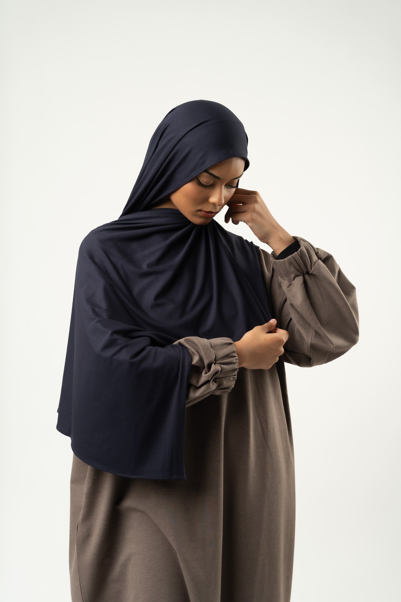 Jersey-Hijab MINI, Dunkelblau