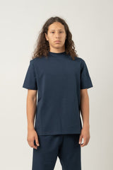 Basic T-Shirt Marineblau Herren