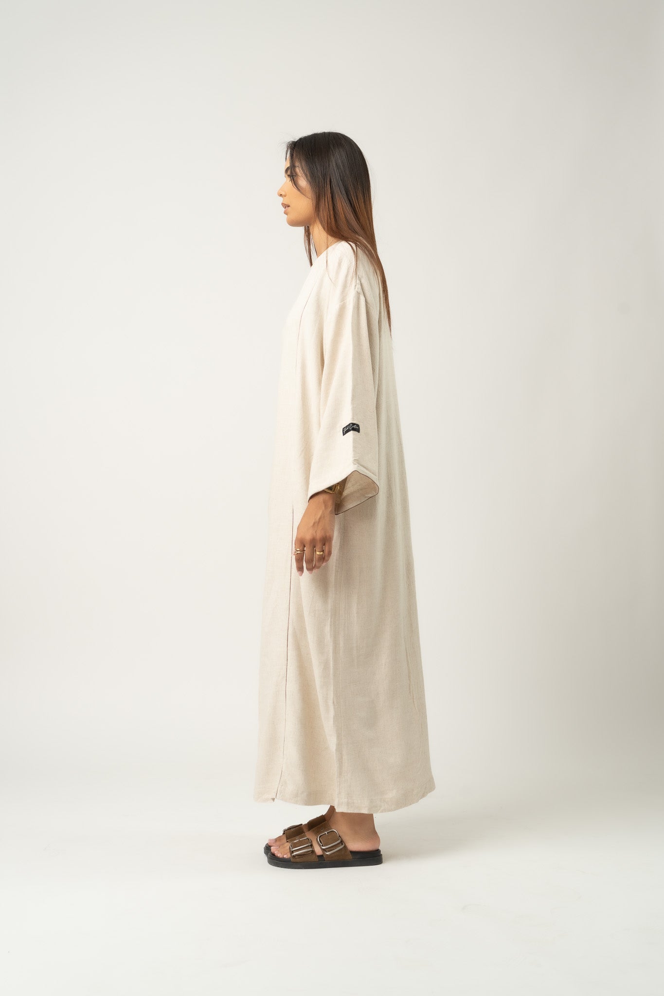 Maxikleid aus Leinenmischung