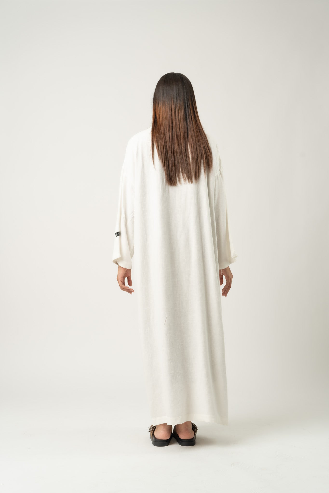 Maxikleid aus Leinenmischung