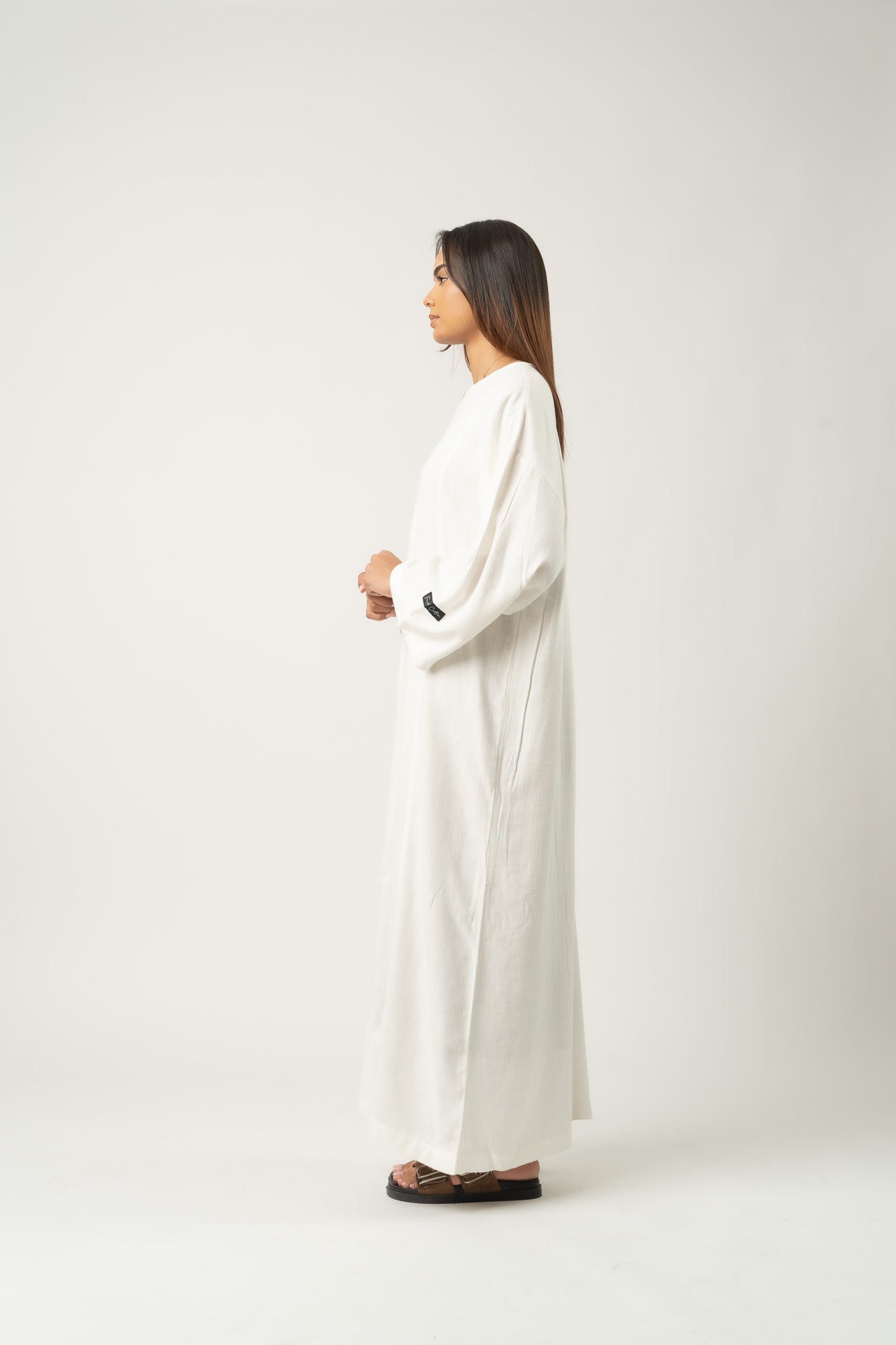 Maxikleid aus Leinenmischung