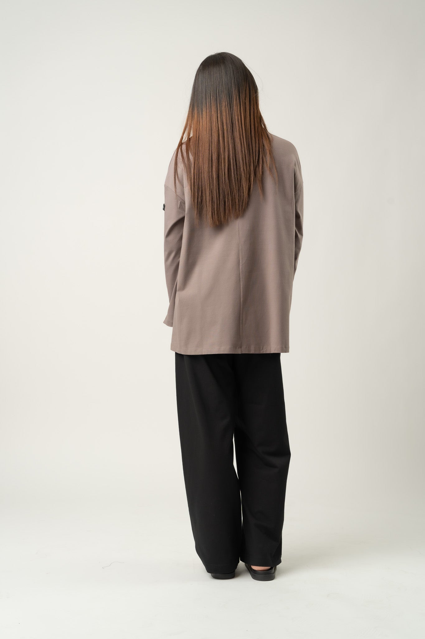 Oversize-T-Shirt Mokka