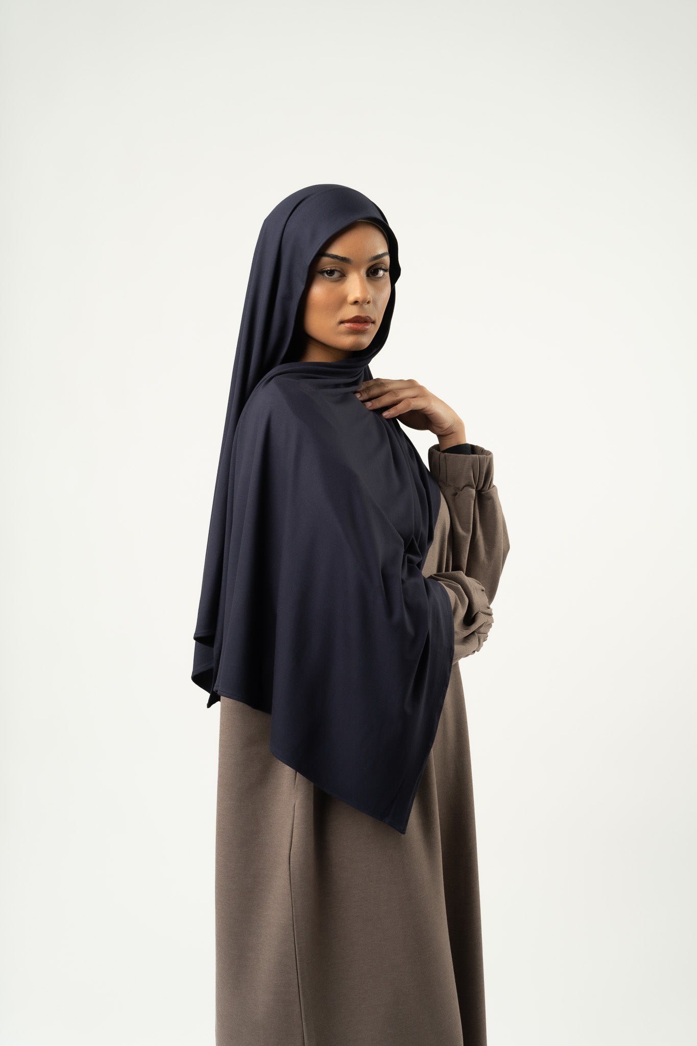 Jersey-Hijab MINI, Dunkelblau