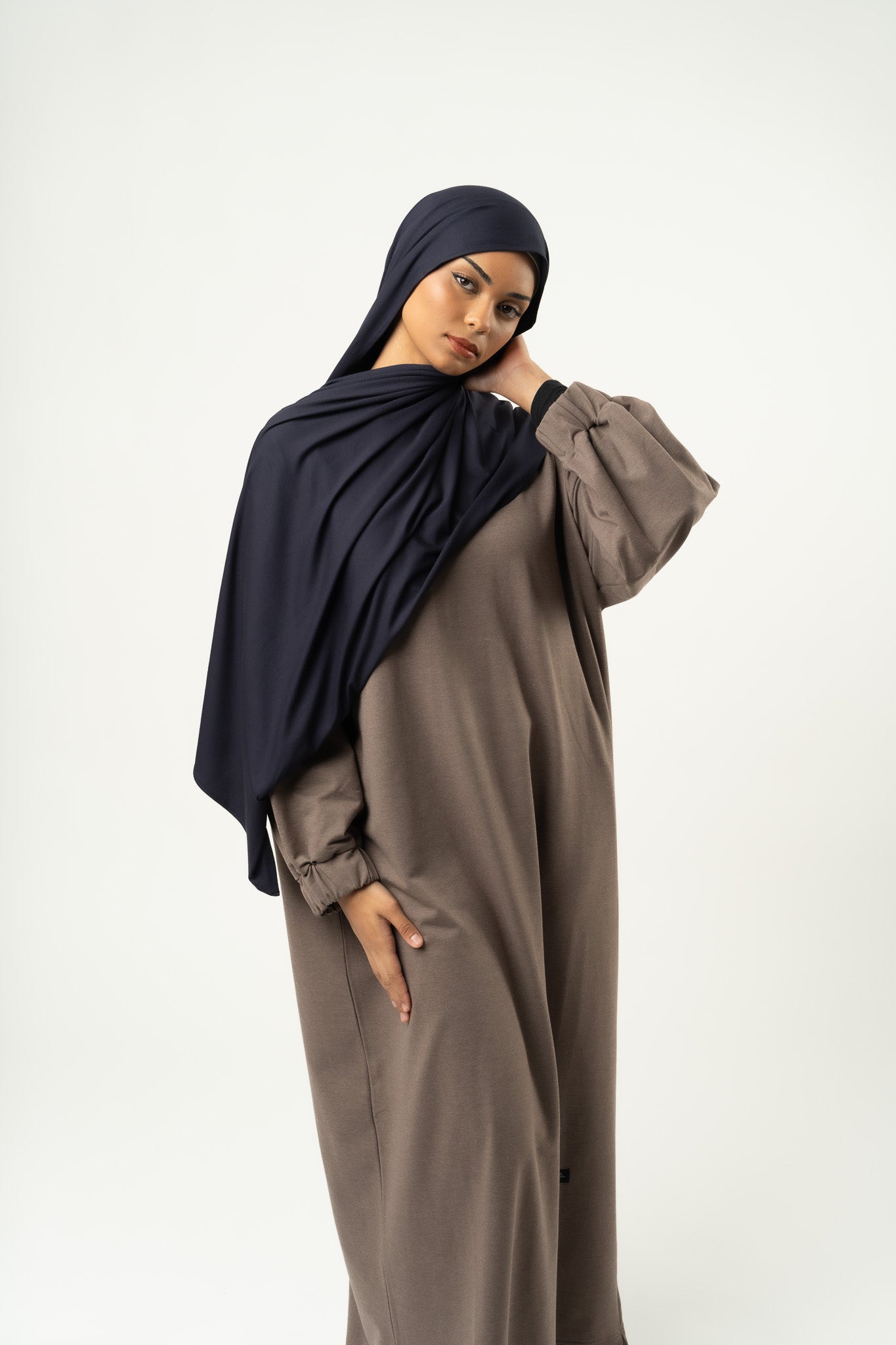 Jersey-Hijab MINI, Dunkelblau